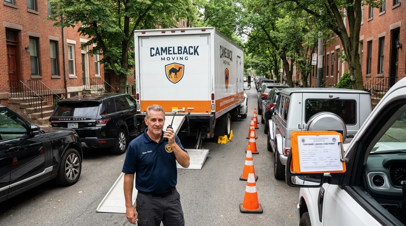 City street loading permit setup in Jersey City, NJ